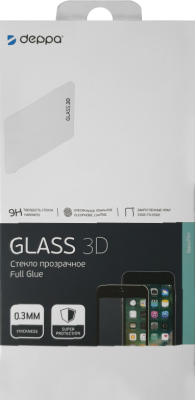 Защитное стекло Deppa для Samsung Galaxy S10e 3D Full Glue (черная рамка)